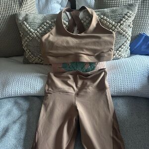 Old Navy Tan Activewear Set